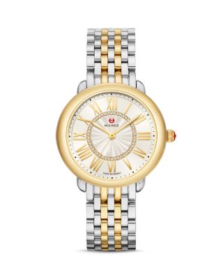 Serein Mid Two-Tone Diamond Watch, 37mm