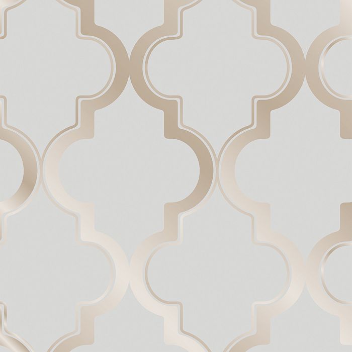 Shop Tempaper Marrakesh Self-adhesive, Removable Wallpaper, Single Roll In Light/pastel Grey