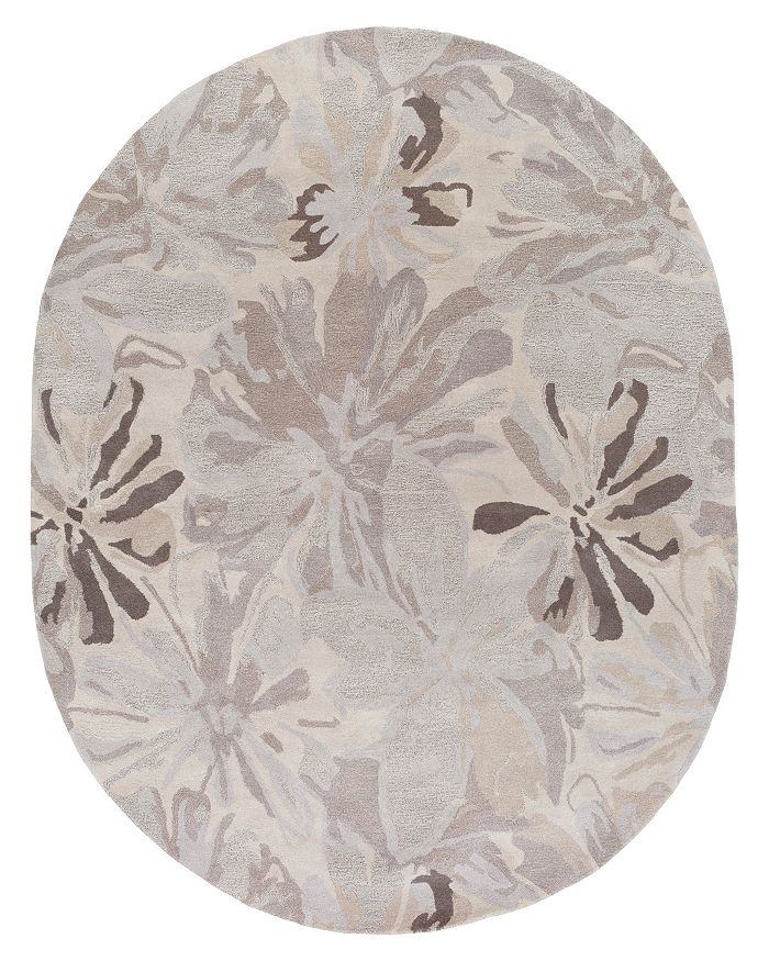 Surya Athena Ath-5135 Oval Area Rug, 6' X 9' In Taupe