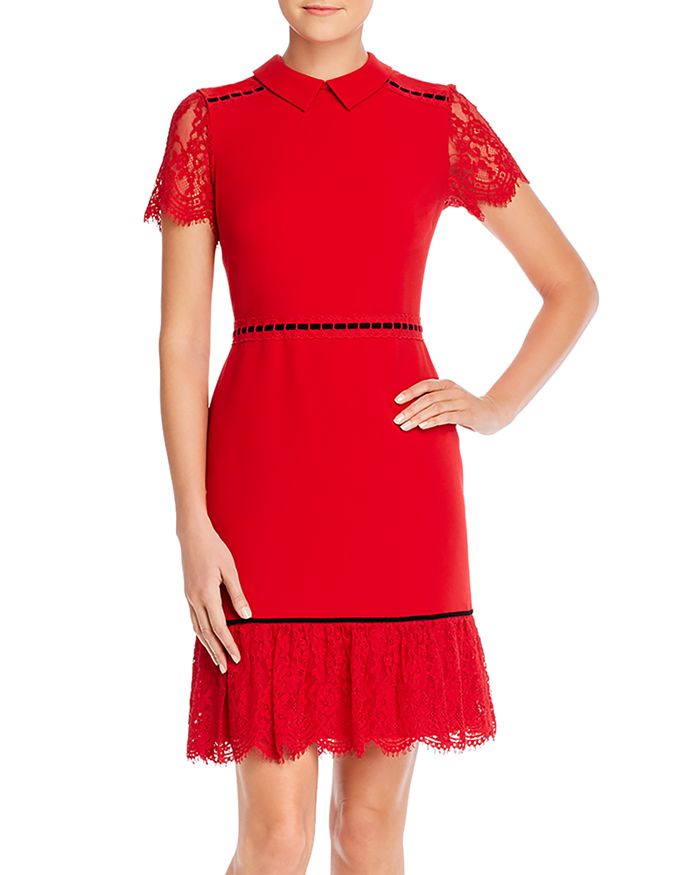Karl lagerfeld red dress sales