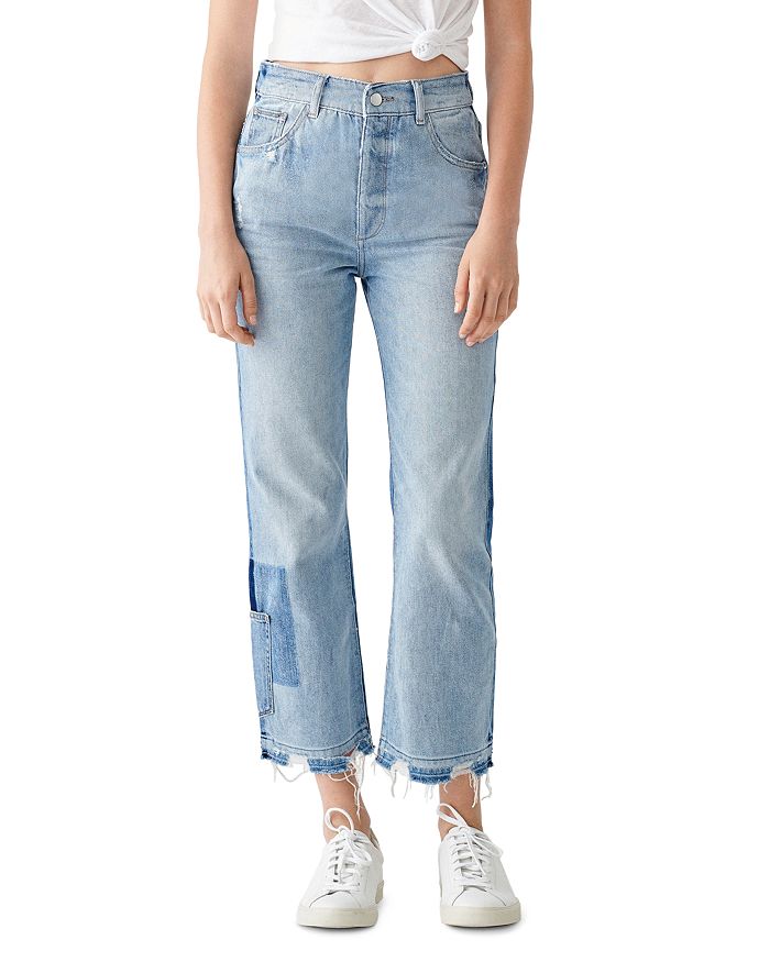 Dl1961 Jerry High Rise Cropped Straight Vintage Jeans In Sebring