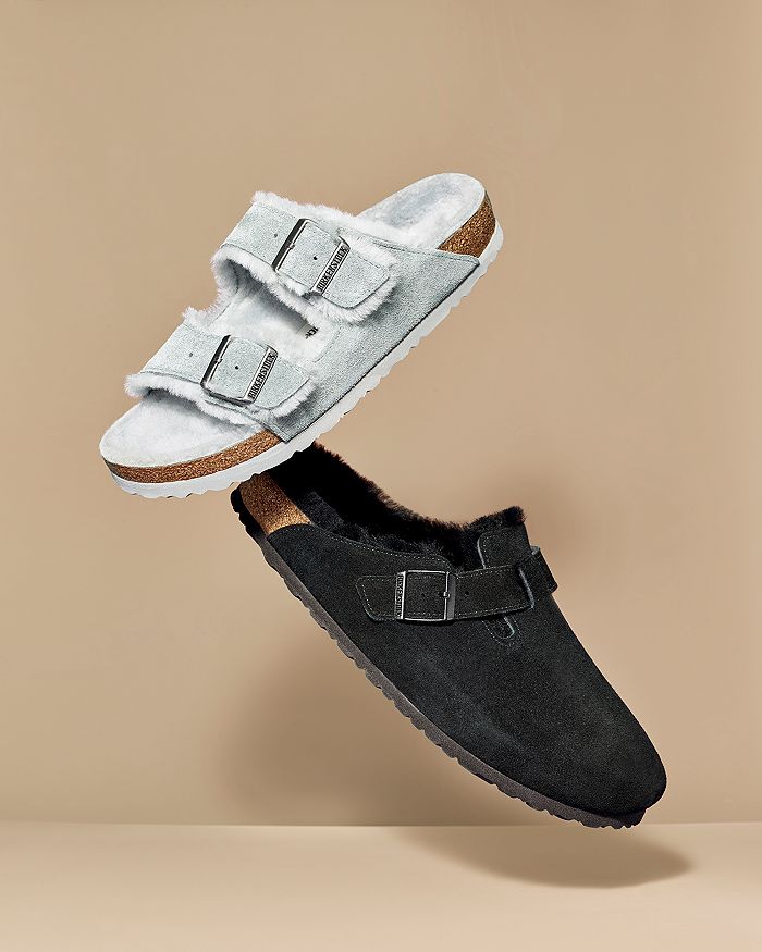 boston genuine shearling lined clog