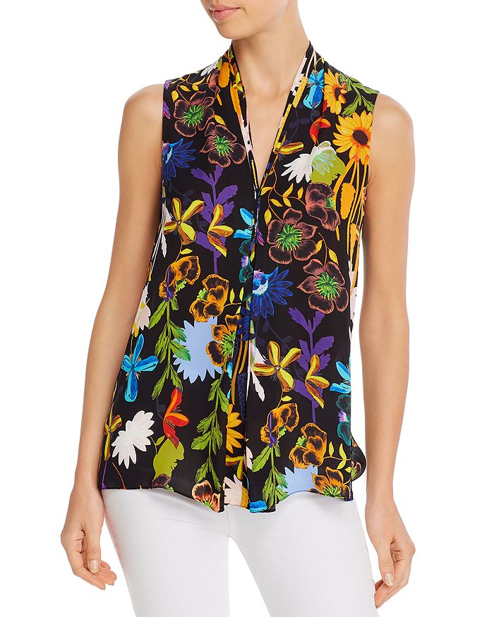 Kobi Halperin Lorena Floral Silk-Blend Top | Bloomingdale's