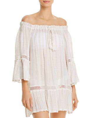 sequin swim cover up