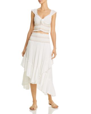 high waisted skirt swim cover up