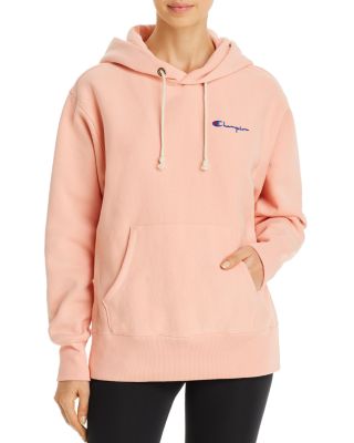 pink champion reverse weave hoodie