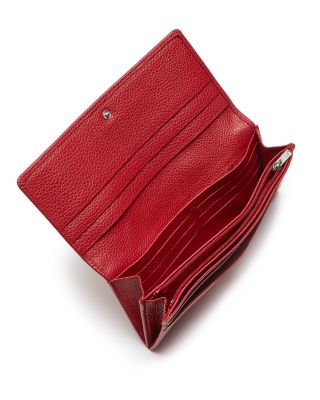 small red women's wallet