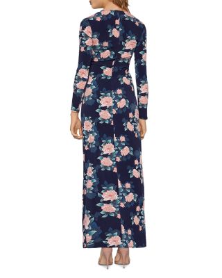 BCBGeneration Floral Faux-Wrap Maxi Dress | Bloomingdale's