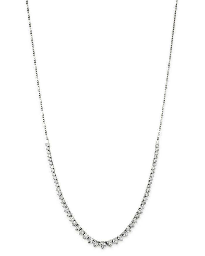 Bloomingdale's Diamond Bolo Necklace In 14k White Gold, 4.5 Ct. T.w. - 100% Exclusive