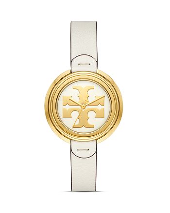 Tory Burch The Miller Leather Strap Watch, 36mm | Bloomingdale's