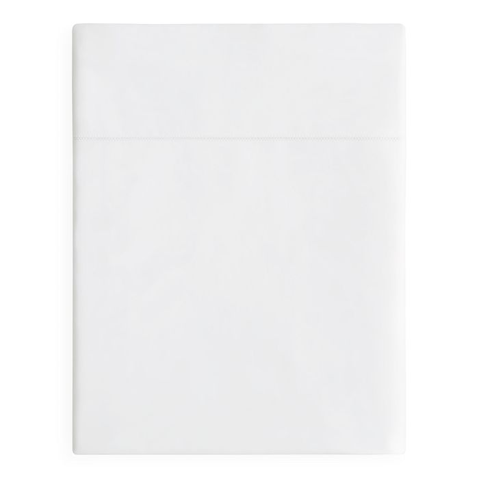 Sferra Giotto Flat Sheet, King In White
