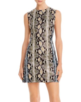 FRENCH CONNECTION Adila Snakeskin Print Mini Dress Bloomingdale s