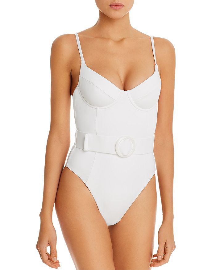 Weworewhat Danielle One Piece Swimsuit In Fruits White