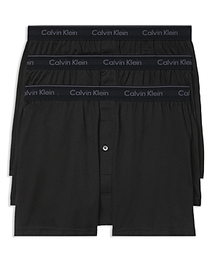 Shop Calvin Klein Traditional Boxers, Pack Of 3 In Black
