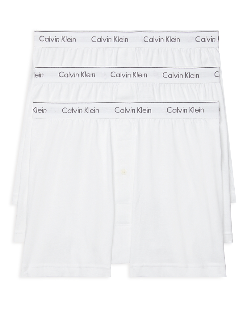 Calvin Klein Cotton Classics Knit Boxers 3-pack In White