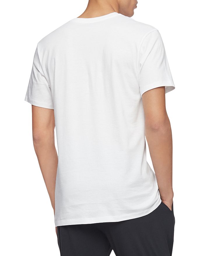Shop Calvin Klein Short-sleeve V-neck Tee In White