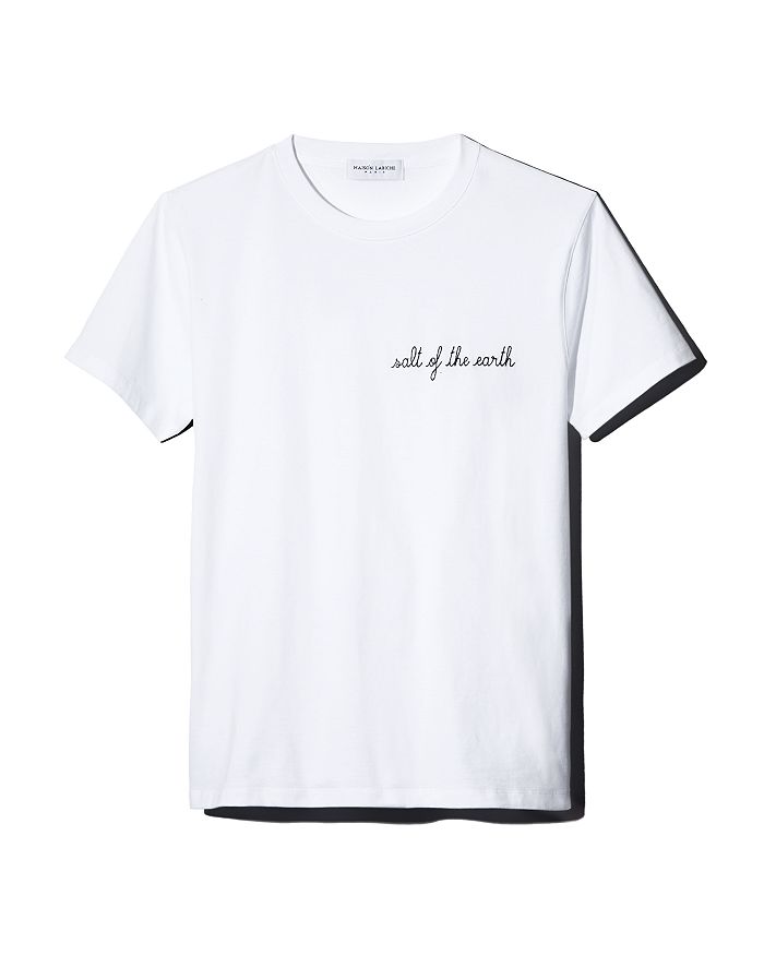 Maison Labiche Water Heavy Embroidered Tee - 100% Exclusive In White