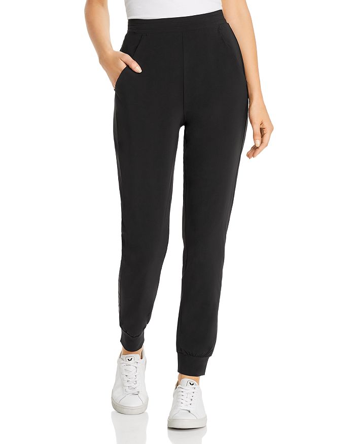 Hue Travel High Slim Jogger Trousers In Black