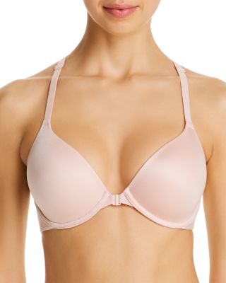 Future Foundation Lace-Racerback Front-Close Contour Bra
