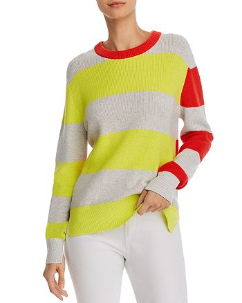 FRENCH CONNECTION Nuka Color-Blocked Cotton Sweater | Bloomingdale's