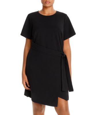 t shirt dress with tie front