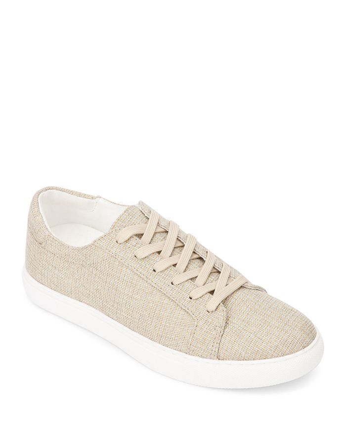 Kenneth Cole Kam Lace Up Sneakers In Natural