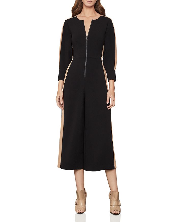 BCBGMAXAZRIA Women's Wide Leg Peplum Jumpsuit Blue Size XX-Small main image 0