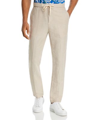 slim fit linen pants