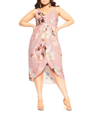 city chic pink floral dress