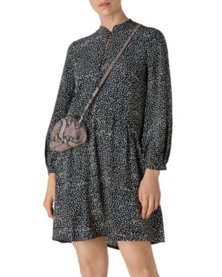 whistles jungle cat smock dress