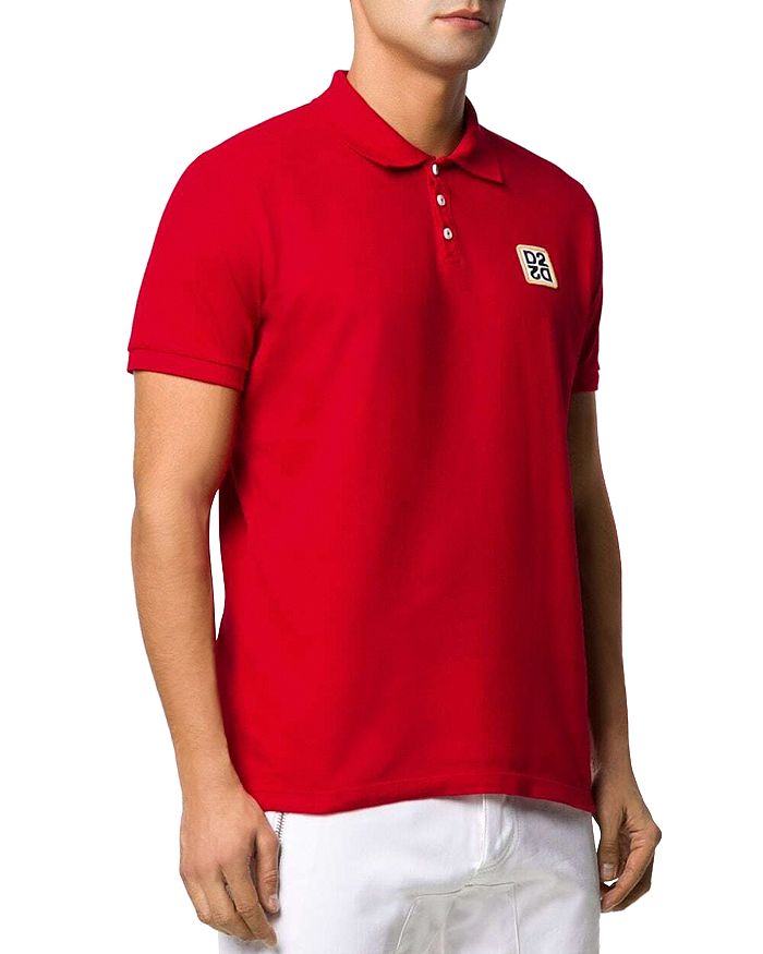 Dsquared2 Slim-fit Polo In Red