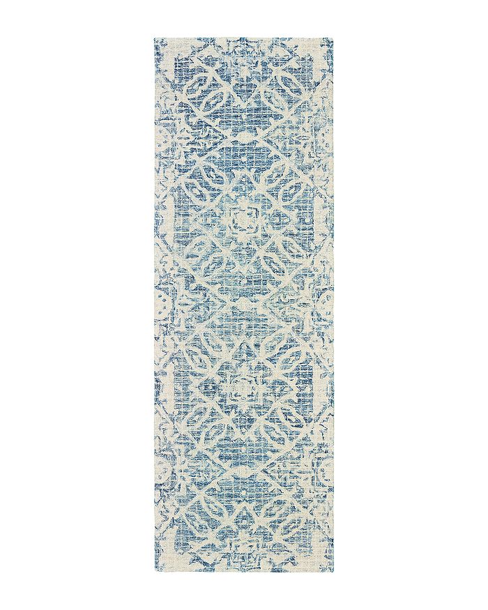 Oriental Weavers Tallavera 55603 Runner Area Rug, 2'6 X 8' In Blue/ivory