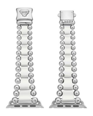 Smart Caviar White Ceramic Apple™ Watch Bracelet, 42-44mm