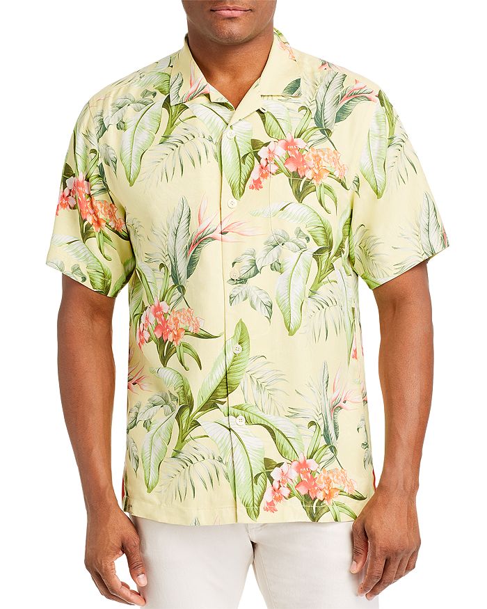 Tommy Bahama Garden Of Hope And Courage Regular Fit Short-sleeve Silk ...