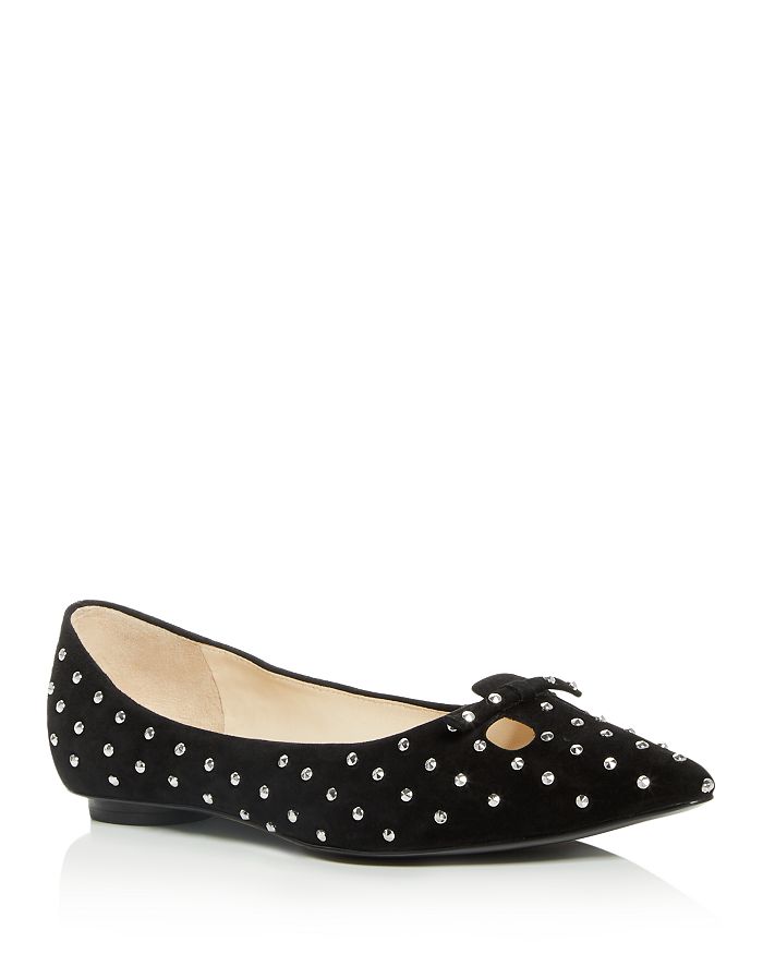 MARC JACOBS WOMEN'S THE STUDDED MOUSE POINTED-TOE FLATS,M9002297