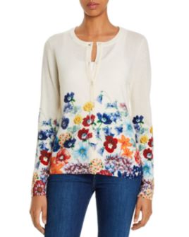 C by Bloomingdale's - Floral Cashmere Cardigan - 100% Exclusive