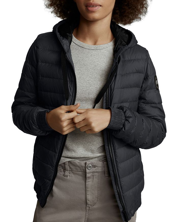 Canada Goose Richmond Hooded Packable Down Jacket In Black