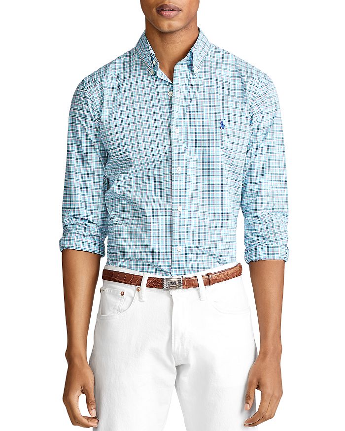 Polo Ralph Lauren Classic Fit Plaid Poplin Shirt | Bloomingdale's