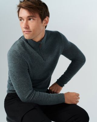Seaglass Cashmere Quarter-Zip Sweater - Exclusive