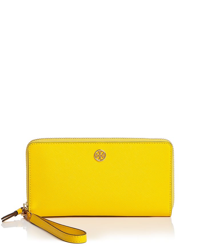 Tory Burch Robinson Leather Continental Zip Wallet | Bloomingdale's