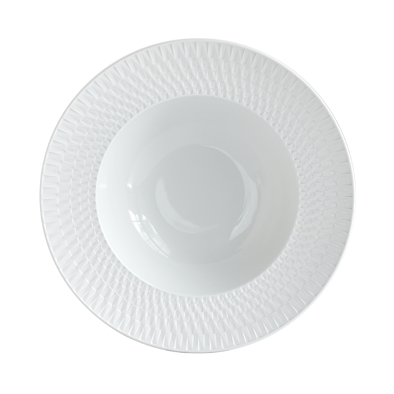 Shop Bernardaud Twist White Collection Rim Soup Bowl
