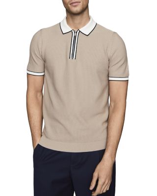 reiss zip polo