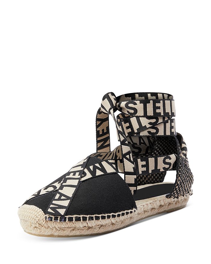 Stella Mccartney Gaia Canvas Espadrilles Women In Black