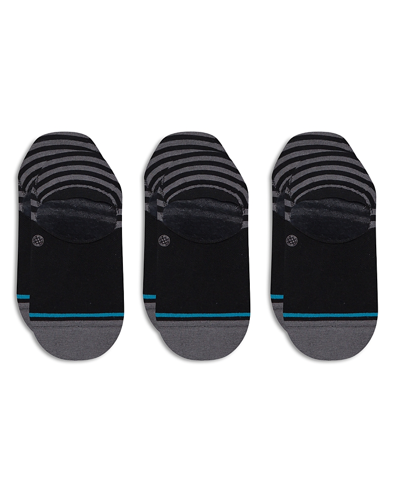 Stance Sensible No Show Cotton-blend Socks Pack Of Three In Black