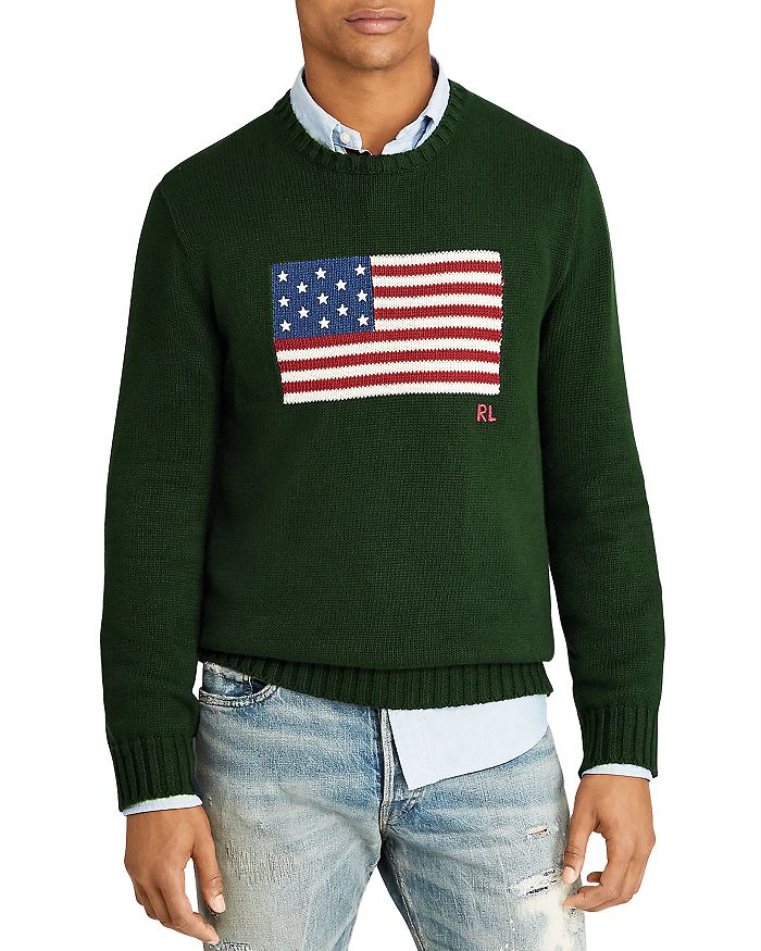 Polo Ralph Lauren Iconic Flag Cotton Intarsia-Knit Sweater