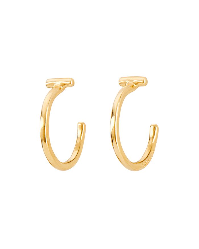 Uno De 50 It's Electrifying Hoop Earrings In Gold