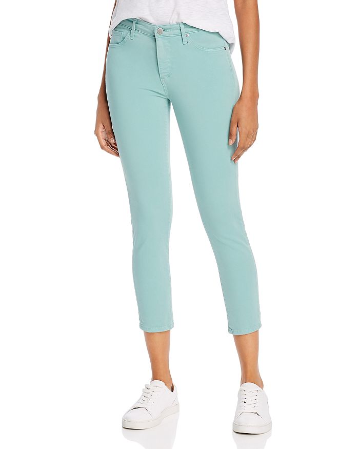 AG PRIMA MID-RISE CROPPED SKINNY JEANS IN MINT JADE,LSS1557