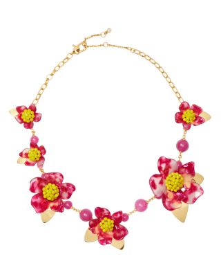 kate spade red flower necklace