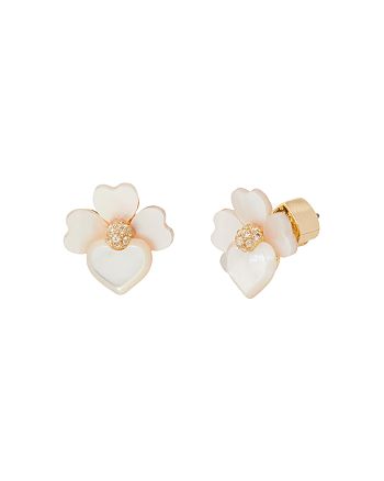 kate spade new york Precious Pansy Flower Stud Earrings | Bloomingdale's