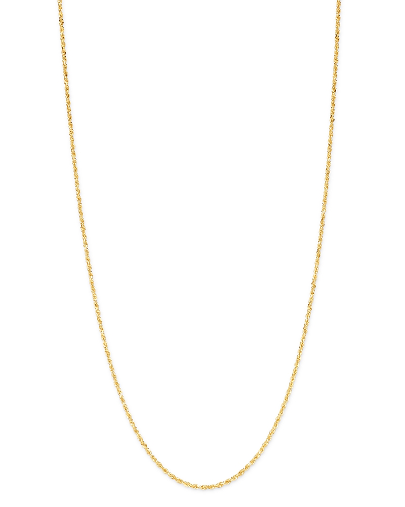 Bloomingdale's Fine Collection Fine Glitter Link Chain Necklace in 14K Yellow Gold